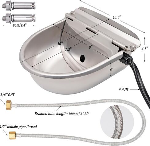 وعاء ماء ساخن للكلاب والقطط، وعاء دافئ للحيوانات الأليفة، شتوي حراري خارج، طبق ماء للقطط، وعاء ماء تلقائي للماشية للحصان، الكلاب الكبيرة، الماشية، البقرة، الماعز، الخنازير، الدجاج، موزع مياه الكلاب التلقائي in Kuwait