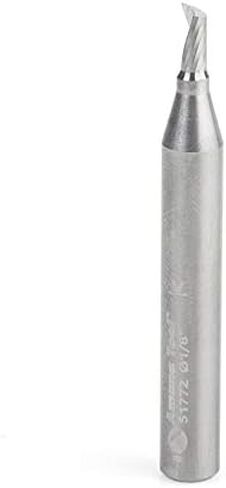 أداة Amana - 51772 مزمار حلزوني من الكربيد CNC، قطع ألومنيوم 1/8 قطر × 1/4 × 1 in Kuwait