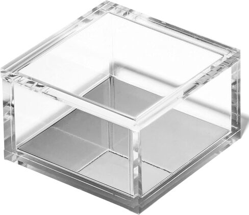 منظم مكتب أكريليك من OfficeGoods مع قاعدة ذهبية - صندوق احتمالات ونهايات عملي وأنيق للعرض أو التخزين - مثالي للمنزل أو المكتب، المطبخ، منضدة الحمام، عرض التحف - كبير جدًا in Saudi Arabia