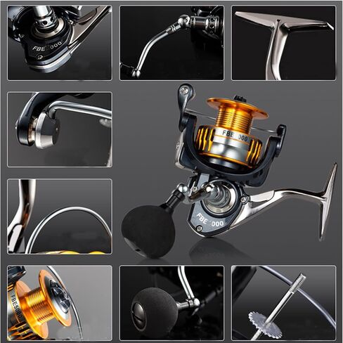 بكرات الصيد الدوارة - نسبة التروس 5.2:1، أقصى سحب 41 رطل، 3+1 محامل كروية خفيفة الوزن للغاية وناعمة للغاية بكرات دوارة قوية للمياه العذبة والمياه المالحة في الهواء الطلق لصيد سمك السلور in Kuwait