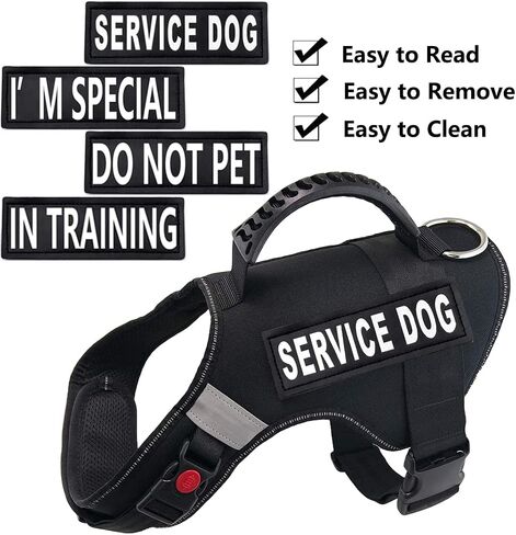 8pcs Service Dog Patch 6" x 2",Do Not Pet/Service Dog/in Training/I'm Special Patches,Clear Pattern Dog Patches for Vest,Patches for Dog Harness,Dog Vest Patches in Saudi Arabia