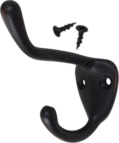 GlideRite Hardware 7014-MB-10 كبير 3 × 3 بوصة ماتي أسود روب / معطف / خطافات القبعة 10 قطع in Kuwait