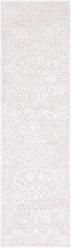 سجادة منطقة SAFAVIEH Reflection Collection - 15.24 سم × 22.86 سم، كريمي وعاجي، لا يتساقط ويسهل العناية بها، مثالية للمناطق ذات الحركة العالية في غرفة المعيشة وغرفة النوم (RFT667D) in Kuwait