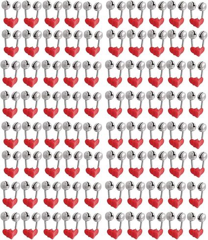 COMOK Plastic Clamp Fishing Rod Alarm Dual Alert Bells with Clamp Tip ABS Red Fishing Accessory 70PCS in Saudi Arabia