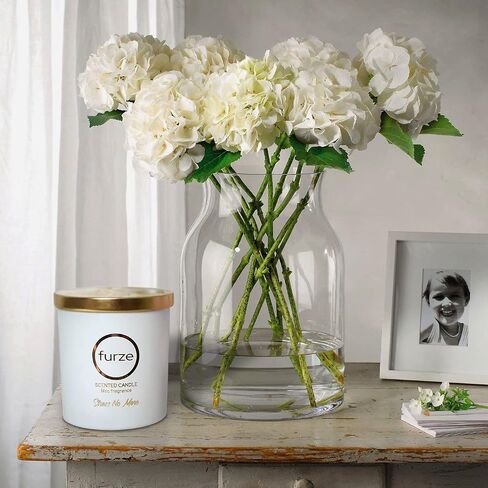 Stress No More | Premium Quality Scented Candle | Highly Scented with Fascinating Lilac Fragrance | 12.3oz 100% Natural Soy Wax | 50H Long Burning Time | Scented Candles Gifts for Women & Men in Saudi Arabia