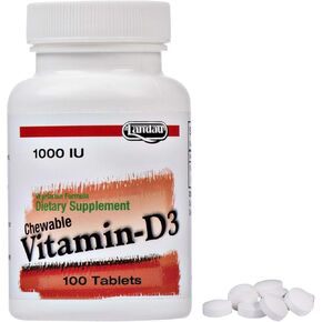 Landau Vitamin D3 1000IU chewable, 1,000 IU (250) in Kuwait