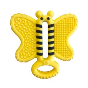 Malarkey Kids Toothbrush Teether Bee Brush1 Count, Yellow in Kuwait