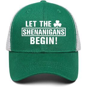 St Patricks Day Hat for Men Women Gifts Saint Pattys Costume Clover Baseball Cap Green