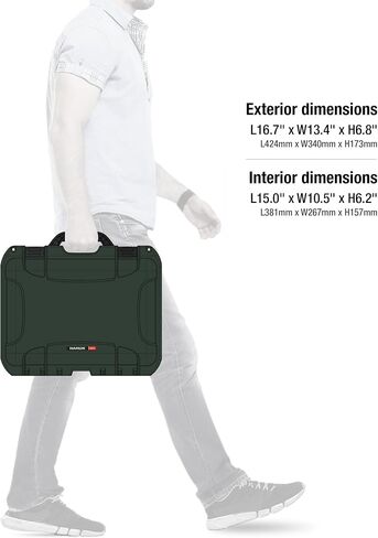 Nanuk Waterproof Hard Case with Foam Insert for DJI Air 2S Fly More Combo - Black 915-MAVIA2S1 in Saudi Arabia