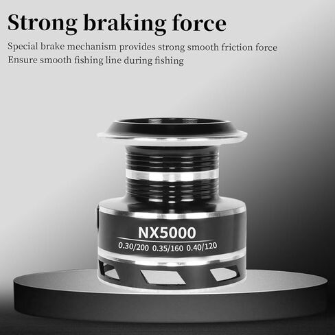 Fishing Spinning Reels, Size 5000 Gear Ratio 5.2:1 Right/Left Hand Fishing Wheels 13+1BB Max Drag 8KG for Freshwater Saltwater in Kuwait