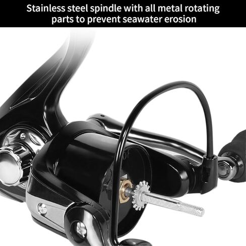 Fishing Spinning Reels, Size 5000 Gear Ratio 5.2:1 Right/Left Hand Fishing Wheels 13+1BB Max Drag 8KG for Freshwater Saltwater in Kuwait
