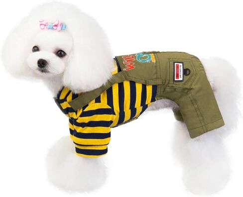 Trudz PET Dog Coat Dog Clothes Hoodies,Rdc Pet Thickened Dog Cotton Jacket, Dog Overall Fleece Warm Sweater, 4 Legs Cold Weather Clothes for Small Dog Medium Dog Cat (Orange,S) in Kuwait