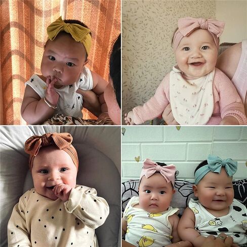 Sugarmelon Baby Headbands Headwrap Newborn Toddler Cotton Ribbed Turban Headband Hairband Infant Baby Show Gifts in Saudi Arabia