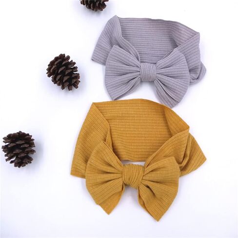 Sugarmelon Baby Headbands Headwrap Newborn Toddler Cotton Ribbed Turban Headband Hairband Infant Baby Show Gifts in Saudi Arabia