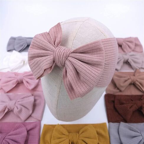 Sugarmelon Baby Headbands Headwrap Newborn Toddler Cotton Ribbed Turban Headband Hairband Infant Baby Show Gifts in Saudi Arabia