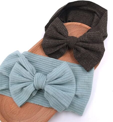 Sugarmelon Baby Headbands Headwrap Newborn Toddler Cotton Ribbed Turban Headband Hairband Infant Baby Show Gifts in Saudi Arabia