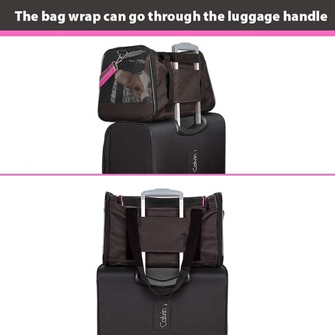 حاملة الحيوانات الأليفة من Aivituvin معتمدة من شركة الطيران، حاملات القطط للقطط المتوسطة والقطط الصغيرة، حاملة الحيوانات الأليفة للقطط، حاملة سفر للحيوانات الأليفة ناعمة الجوانب قابلة للطي، حاملة كلب صغيرة قابلة للتنفس، أخضر in Kuwait