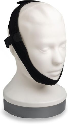 سنوجيل حزام الذقن الأسود | يوفر حزام الذقن CPAP دعمًا إضافيًا لقناع CPAP الخاص بك | الصيانة الأساسية تجعل التنظيف أمرًا سهلاً in Kuwait