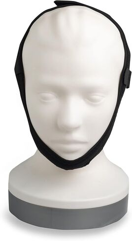 سنوجيل حزام الذقن الأسود | يوفر حزام الذقن CPAP دعمًا إضافيًا لقناع CPAP الخاص بك | الصيانة الأساسية تجعل التنظيف أمرًا سهلاً in Kuwait