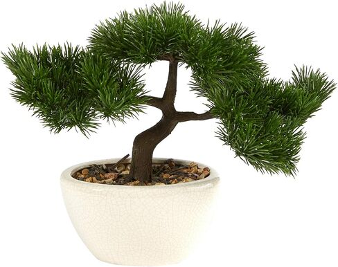 10in. Cedar Bonsai Artificial Tree in Decorative Planter in Saudi Arabia