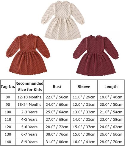 Baby Girl Sweater Dress Toddler Long Sleeve Pleated Knit Dress Cute Princess Party Dress Fall Winter Outfit in Saudi Arabia
