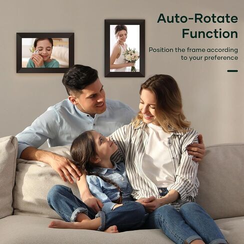 Cozyla Digital Photo Frame WiFi Smart Digital Picture Frame Free Unlimited Storage Share Photo with Family and Friend via App Email Google Photos Instagram Web Browser Photo Frame Electronic 10.1 Inch in Kuwait