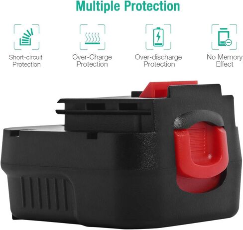 بطارية بديلة Powerextra 12V 3.7Ah HPB12 متوافقة مع Black & Decker 12V HPB12 A1712 FS120B FSB12 A12 A12-XJ A12EX FS120B FSB12 (عبوتان hpb12) in Kuwait