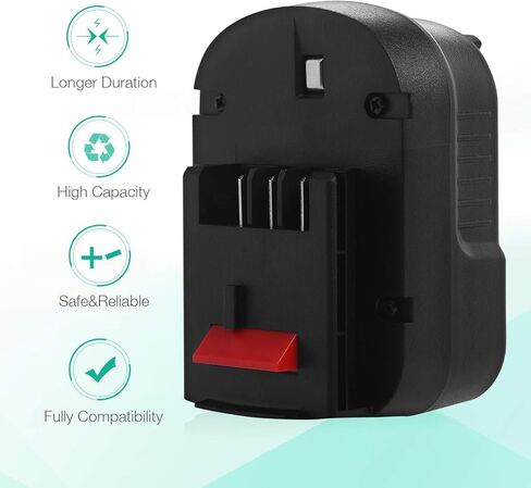 بطارية بديلة Powerextra 12V 3.7Ah HPB12 متوافقة مع Black & Decker 12V HPB12 A1712 FS120B FSB12 A12 A12-XJ A12EX FS120B FSB12 (عبوتان hpb12) in Kuwait