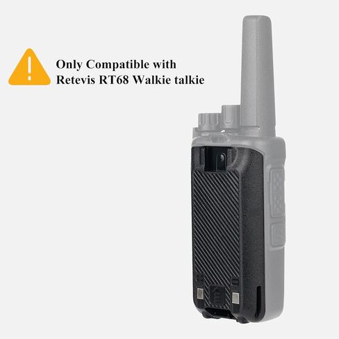 Retevis RT68 Walkie Talkie Battery,1200mAh 3.7V Original Li-ion Battery,Compatible with Retevis RT68 Two Way Radios (6 Pack) in Saudi Arabia