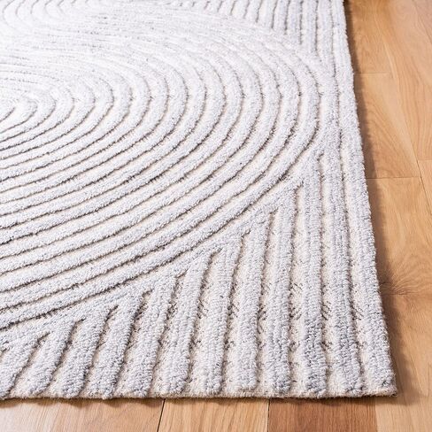 SAFAVIEH South Hampton Collection Runner Rug - 2'3" x 10', Grey, Handmade Mid-Century Modern Abstract, Ideal for High Traffic Areas in Living Room, Bedroom (SHA301F) in Saudi Arabia