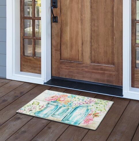 برومو ميلز الزهور الملونة في منطقة ماسون جار البساط للمطبخ، سجادة المدخل، غرفة المعيشة أو غرفة النوم، 1'8 بوصة × 2'10 بوصة، متعددة in Kuwait