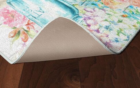 برومو ميلز الزهور الملونة في منطقة ماسون جار البساط للمطبخ، سجادة المدخل، غرفة المعيشة أو غرفة النوم، 1'8 بوصة × 2'10 بوصة، متعددة in Kuwait