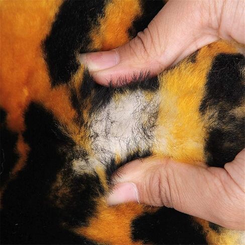 Area Rug Chic Style Tiger Leopard Printed Australia Sheepskin Rug Soft Plush Throw Lambskin Rug Fits Perfectly in Living Room/Bed Room or as a Couch Decor One Pelt(75cmx110cm (29.5x43.3Inch, Leopard) in Saudi Arabia