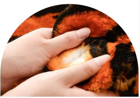 Area Rug Chic Style Tiger Leopard Printed Australia Sheepskin Rug Soft Plush Throw Lambskin Rug Fits Perfectly in Living Room/Bed Room or as a Couch Decor One Pelt(75cmx110cm (29.5x43.3Inch, Leopard) in Saudi Arabia