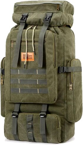 حقيبة ظهر تكتيكية في الهواء الطلق، 75 لتر سعة كبيرة للماء حقيبة ظهر عسكرية للتخييم والمشي لمسافات طويلة والسفر in Kuwait