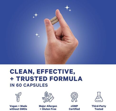 بلو ستورك توتال للرجال متعدد الفيتامينات للرجال مع مزيج صحي عضوي وفيتامين C وD وB12 وحمض الفوليك للمساعدة في دعم الطاقة والتركيز ودعم المناعة - 60 كبسولة in Kuwait