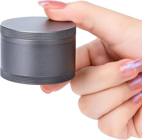 Metal Pill Box Pill Case - Waterproof Travel Medicine Organizer Single Round Aluminum Alloy Storage Daily Pill Container Multitool EDC Every Day for Vitamin, Fish Oil Gray Big Size in Saudi Arabia