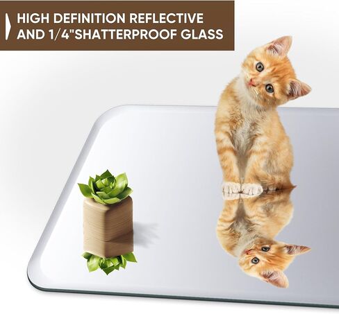 antok مرآة الحمام بدون إطار مدورة، 26 "× 38" مرآة الحائط للحمام، مرآة الغرور بدون إطار مع حافة مشطوفة فاخرة لغرفة النوم، مدخل، غرفة المعيشة in Kuwait