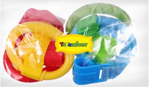 TOYANDONA 4pcs Baby Toddler Walking Assistant Pull Up Ring Safety Stand Up Rings for Toddler in Saudi Arabia