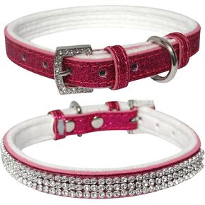 Dog Collar,Cat Collar,Sparkling Rhinestones Dog Collars Adjustable Pet Collars for Puppy Kitten Small Medium Dogs&Cats (S, Gold) in Saudi Arabia