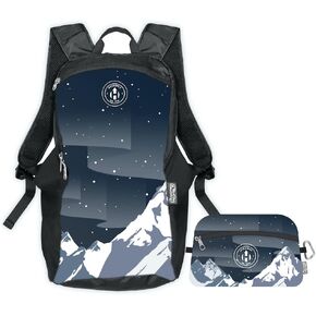 حقيبة ظهر قابلة للطي للسفر من HYDAWAY - حقيبة نهارية خفيفة الوزن وقابلة للتعبئة سعة 15 لترًا لحقائب الظهر والعمل والسفر، قابلة للتعديل وقابلة للطي ومقاومة للماء للمشي لمسافات طويلة للرجال والنساء والأطفال in Kuwait