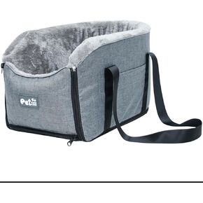 ele ELEOPTION Dog Car Seat Dog Armrest Seat Console Dog Car Seat Included Safety Tethers Pet Car Seat Travel Bag Suitable for Small Dogs Cats (Pets up 13 lbs)