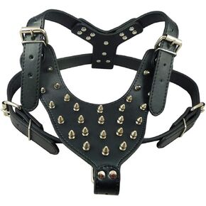 BTDCFY مسننة رصع الكلب تسخير سترة تسخير 26 "-34" الصدر المسامير تسخير للكلاب المتوسطة والكبيرة حفرة الثور، الدرواس، الملاكم، جحر الثور in Kuwait