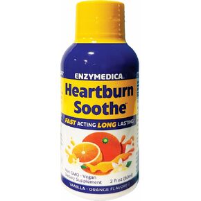 لقطات مهدئة لحرقة المعدة من إنزيميديكا، تلطف حرقة المعدة العرضية، نكهة الفانيليا والبرتقال، زجاجات 6-2 أونصة in Kuwait
