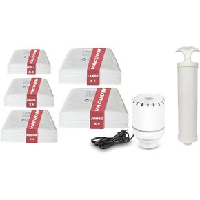 Biodison & Lee Vacuum Storage Bags 20 Pack(4 Jumbo/4 Large/4 Medium/4 Small/4 Roll) with Electric Pump and Hand Pump, Space Saver Bags - Vacuum Seal Bags for Clothing,Comforters, Pillows,Blanket,Duvet in Kuwait