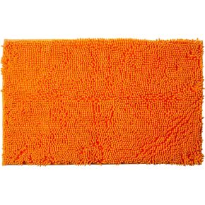 MAXYOYO سجاد الحمام البرتقالي ماتس الحمام والسجاد غير قابل للانزلاق سجادة شانيل فائقة النعومة / سجادة الحمام / سجادة المرحاض / سجادة الحمام / سجادة الدش، سجادة قابلة للغسل، سجادة فائقة الامتصاص 19.7 × 31.5 بوصة in Kuwait