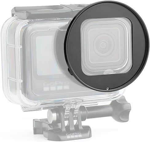 فوريفركام 58 ملم عدسة فلتر الأشعة فوق البنفسجية حلقة متوافقة مع GoPro Hero 9 حافظة مقاومة للماء سوداء in Kuwait