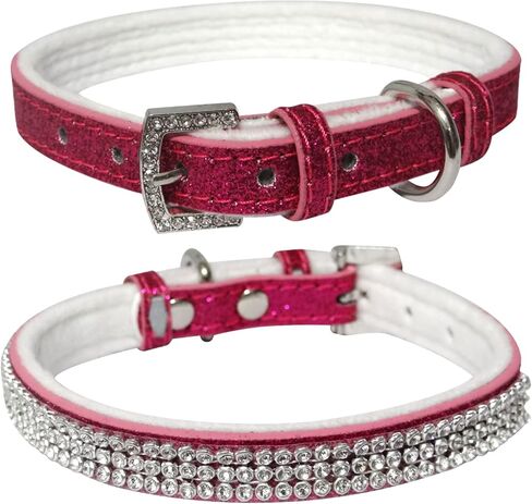 Dog Collar,Cat Collar,Sparkling Rhinestones Dog Collars Adjustable Pet Collars for Puppy Kitten Small Medium Dogs&Cats (S, Gold) in Saudi Arabia