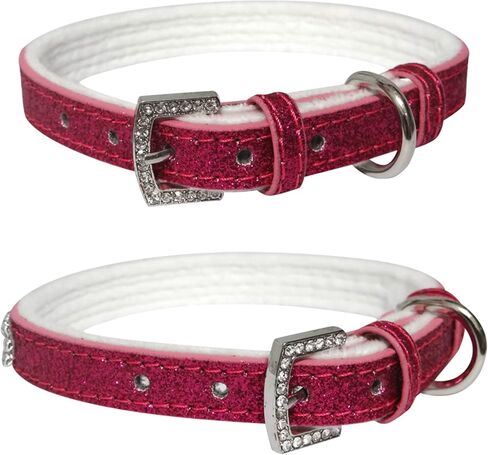 Dog Collar,Cat Collar,Sparkling Rhinestones Dog Collars Adjustable Pet Collars for Puppy Kitten Small Medium Dogs&Cats (S, Gold) in Saudi Arabia
