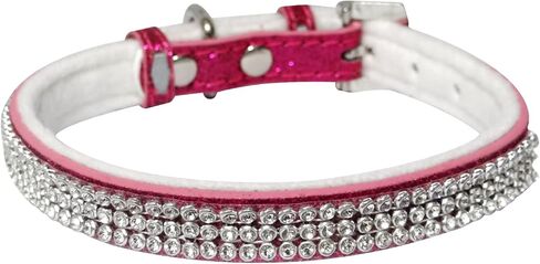 Dog Collar,Cat Collar,Sparkling Rhinestones Dog Collars Adjustable Pet Collars for Puppy Kitten Small Medium Dogs&Cats (S, Gold) in Saudi Arabia